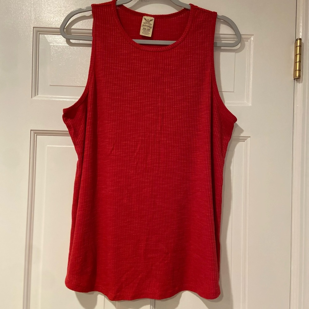 Faded Glory Red Ribbed Tank Top – Women’s XXL (20)